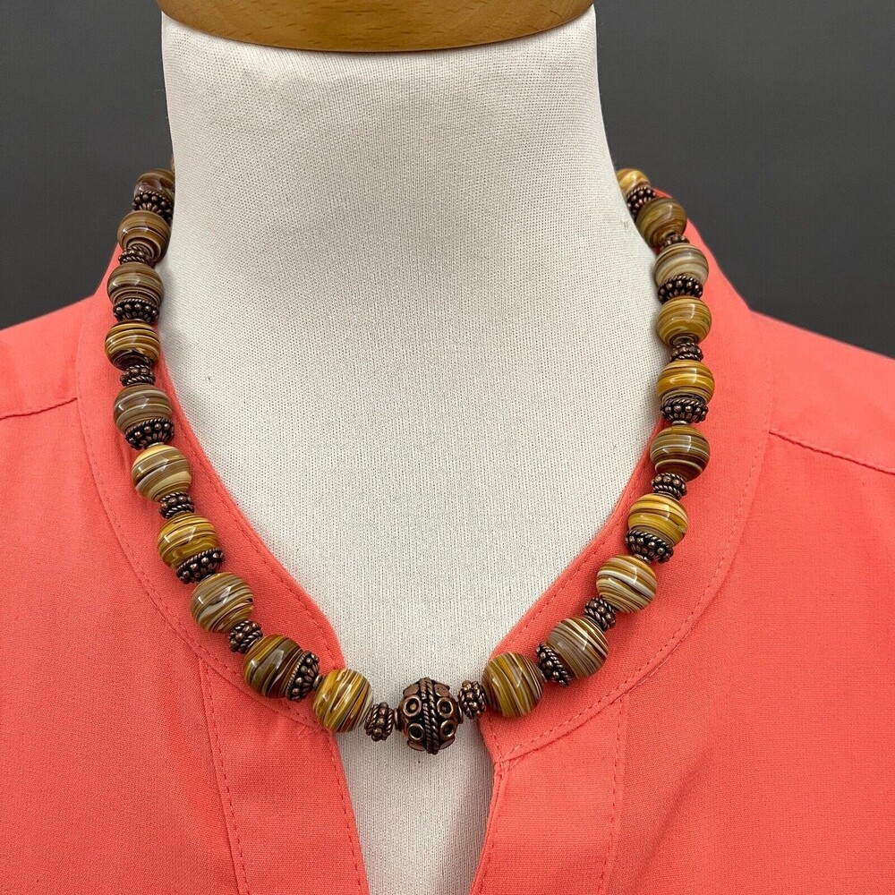 Brown Multicolor Women's‎ Fashion Necklace & Bracelet NWOT